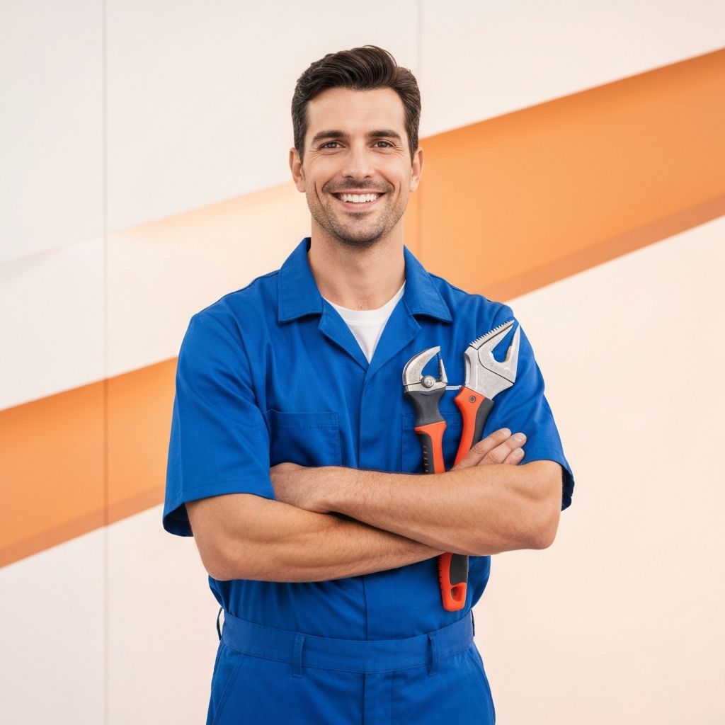 Professional HVAC technician ready to serve you